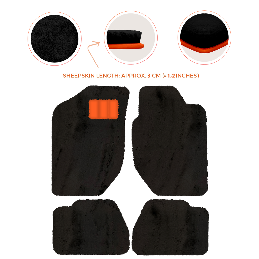Land Rover Freelander (1997-2003) - Sheepskin Length, Various Color Options Custom Fit Premium Velour Floor Mats
