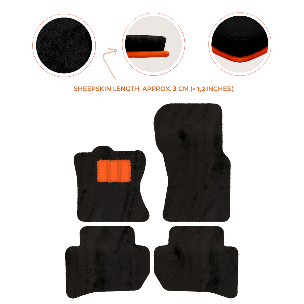 Range Rover Velar (2017-2024) - Sheepskin Length, Various Color Options Custom Fit Premium Velour Floor Mats