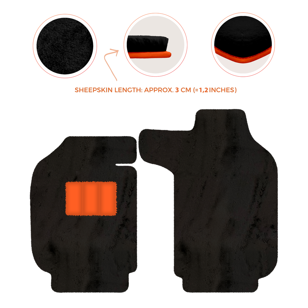 Porsche 911 SC (1978-1984) - Sheepskin Length, Various Color Options Custom Fit Premium Velour Floor Mats