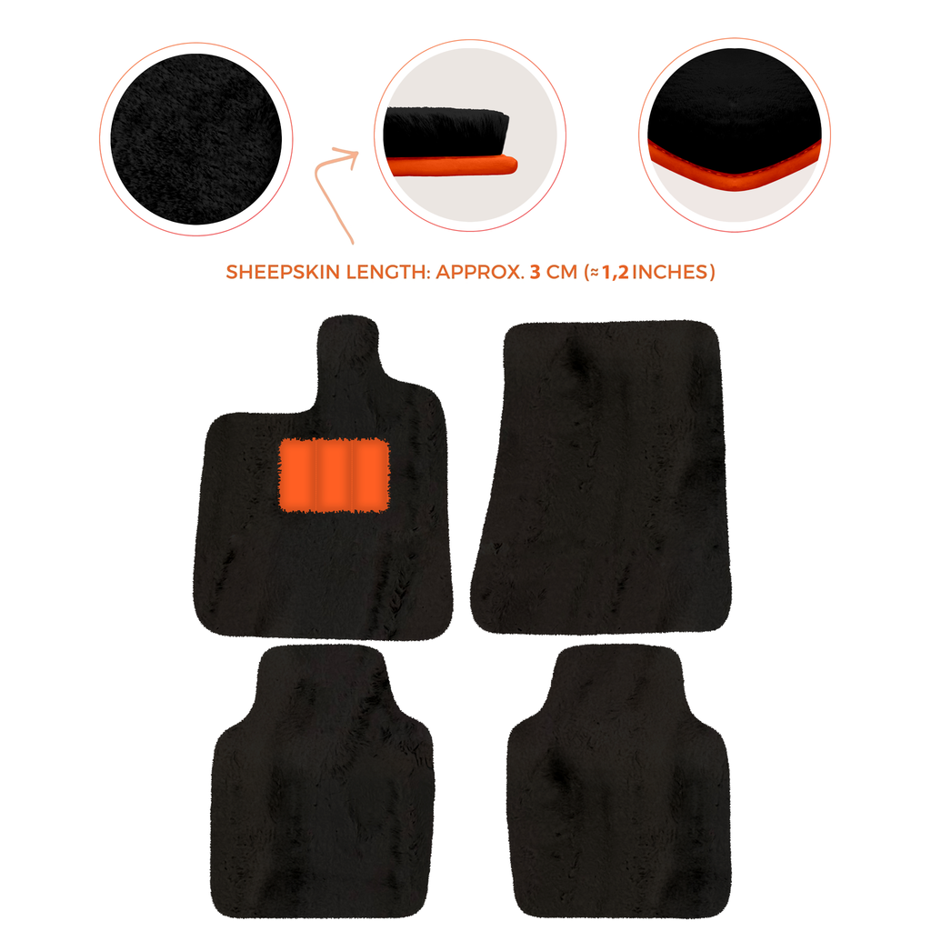 Ferrari Purosangue (2023-2024) - Sheepskin Length, Various Color Options Custom Fit Premium Velour Floor Mats