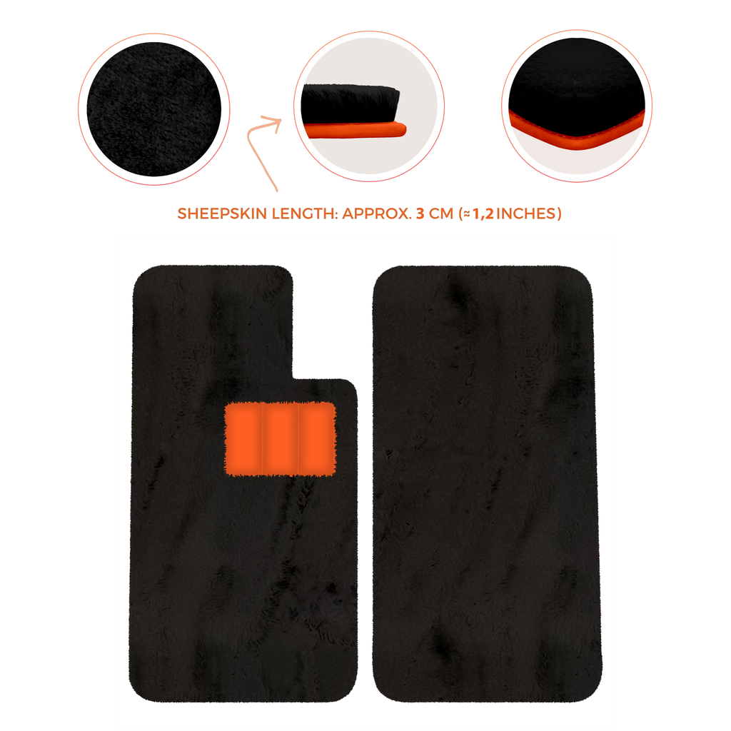 Aston Martin V8 Virage (1989-1995) Coupe - Sheepskin Length, Various Color Options Custom Fit Premium Velour Floor Mats