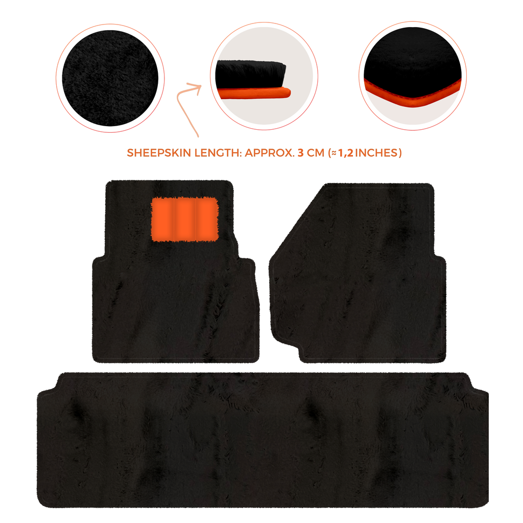 Land Rover Defender 110 (2007-2020) - Sheepskin Length, Various Color Options Custom Fit Premium Velour Floor Mats