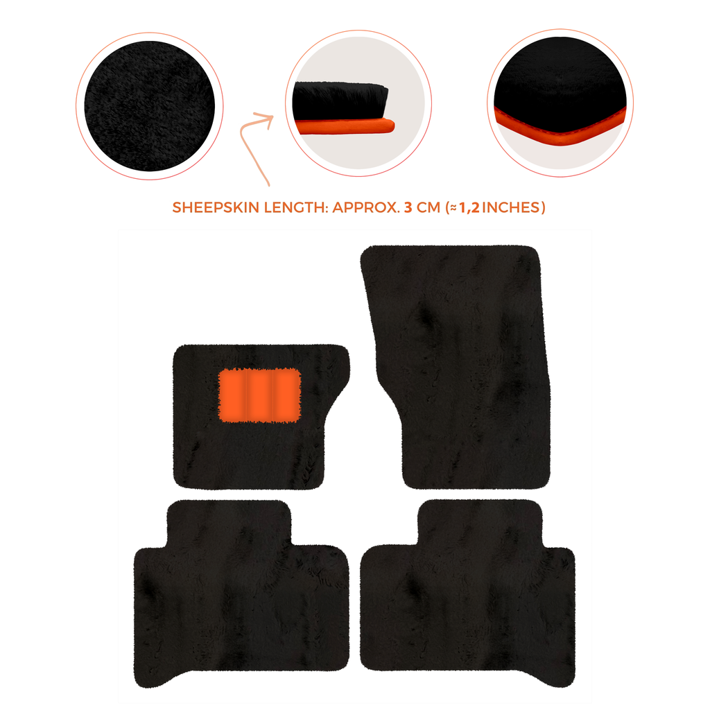 Range Rover Sport (2013-2022) - Sheepskin Length, Various Color Options Custom Fit Premium Velour Floor Mats