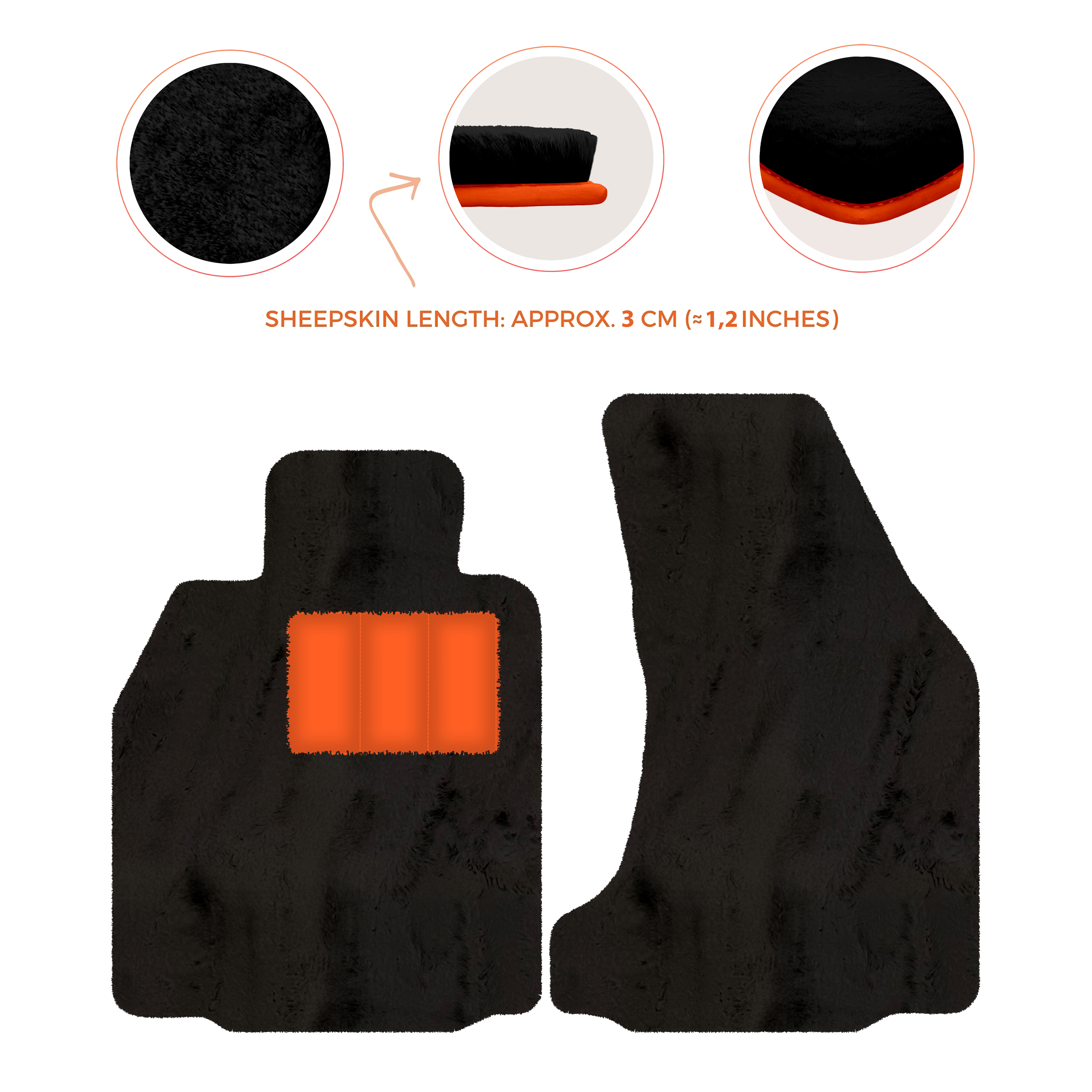 Porsche 987 Boxster (2005-2012) - Sheepskin Length, Various Color Options Custom Fit Premium Velour Floor Mats