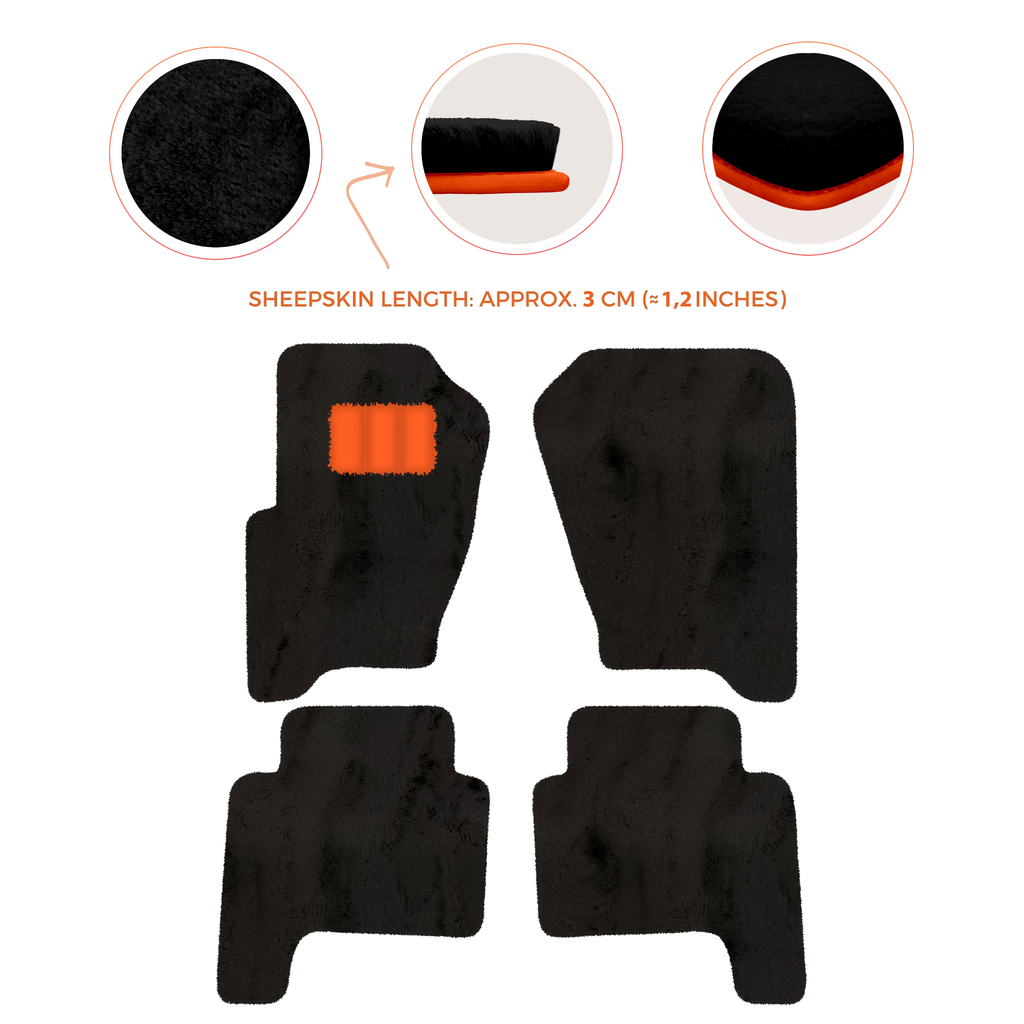 Range Rover Sport (2005-2010) - Sheepskin Length, Various Color Options Custom Fit Premium Velour Floor Mats