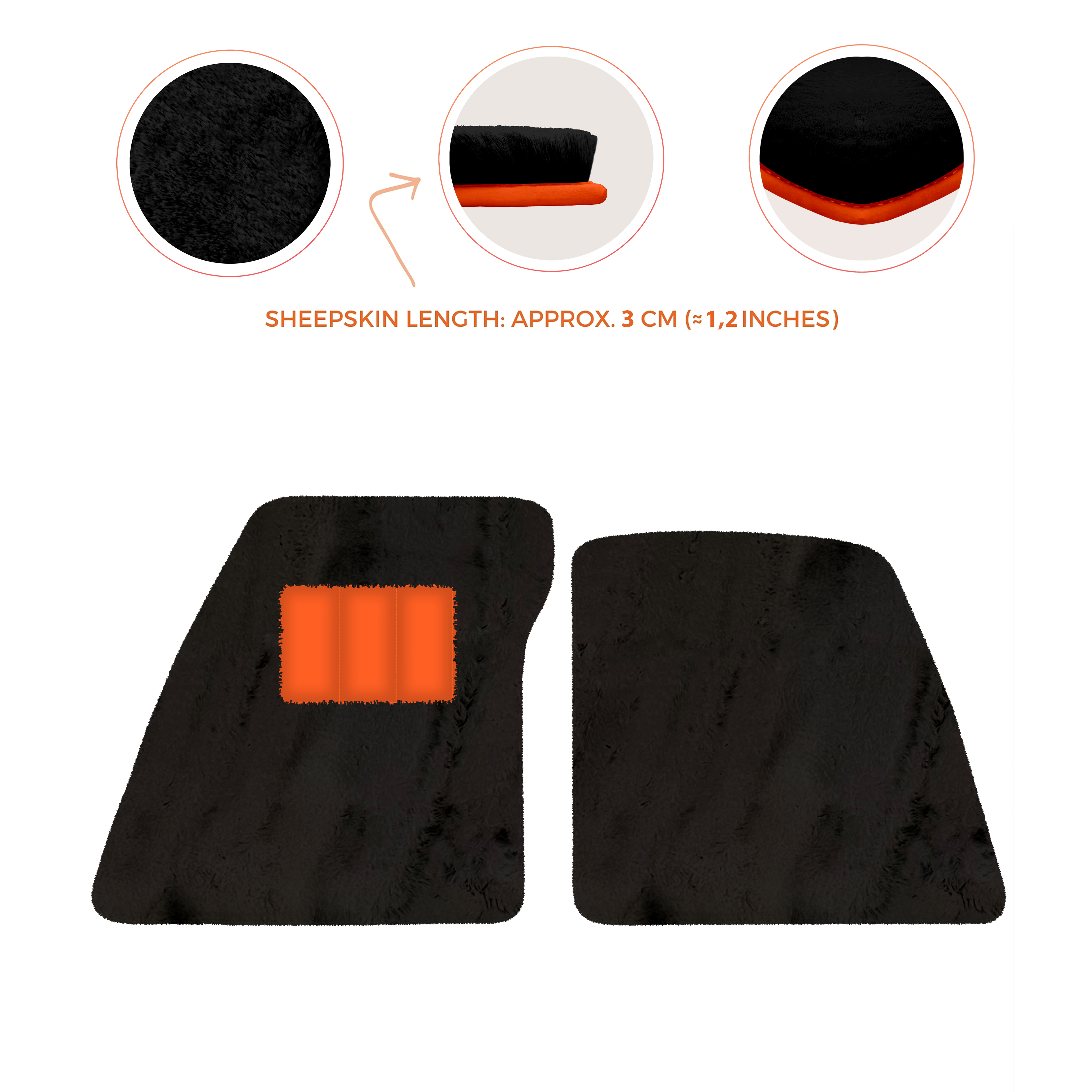 Ferrari 296 GTB (2022-2025) - Sheepskin Length, Various Color Options Custom Fit Premium Velour Floor Mats