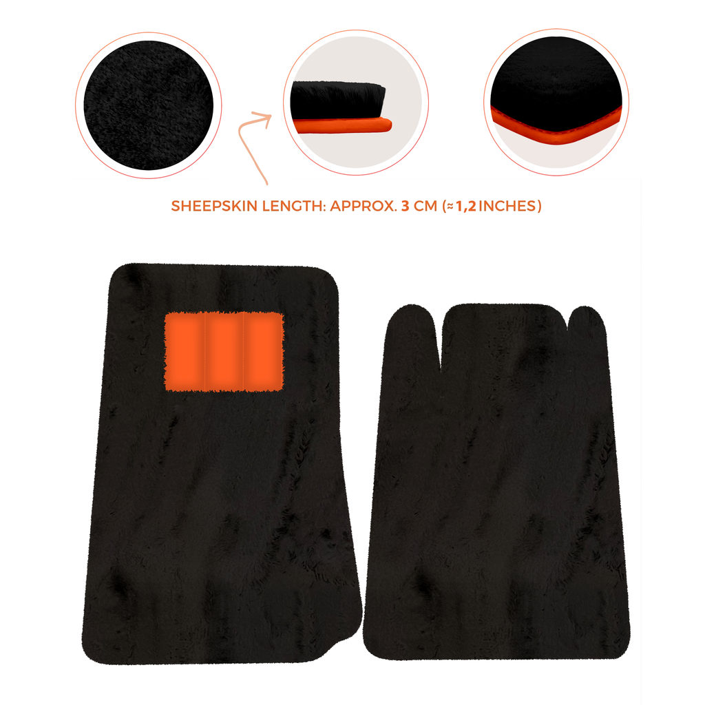 Lamborghini Espada (1968-1978) - Sheepskin Length, Various Color Options Custom Fit Premium Velour Floor Mats