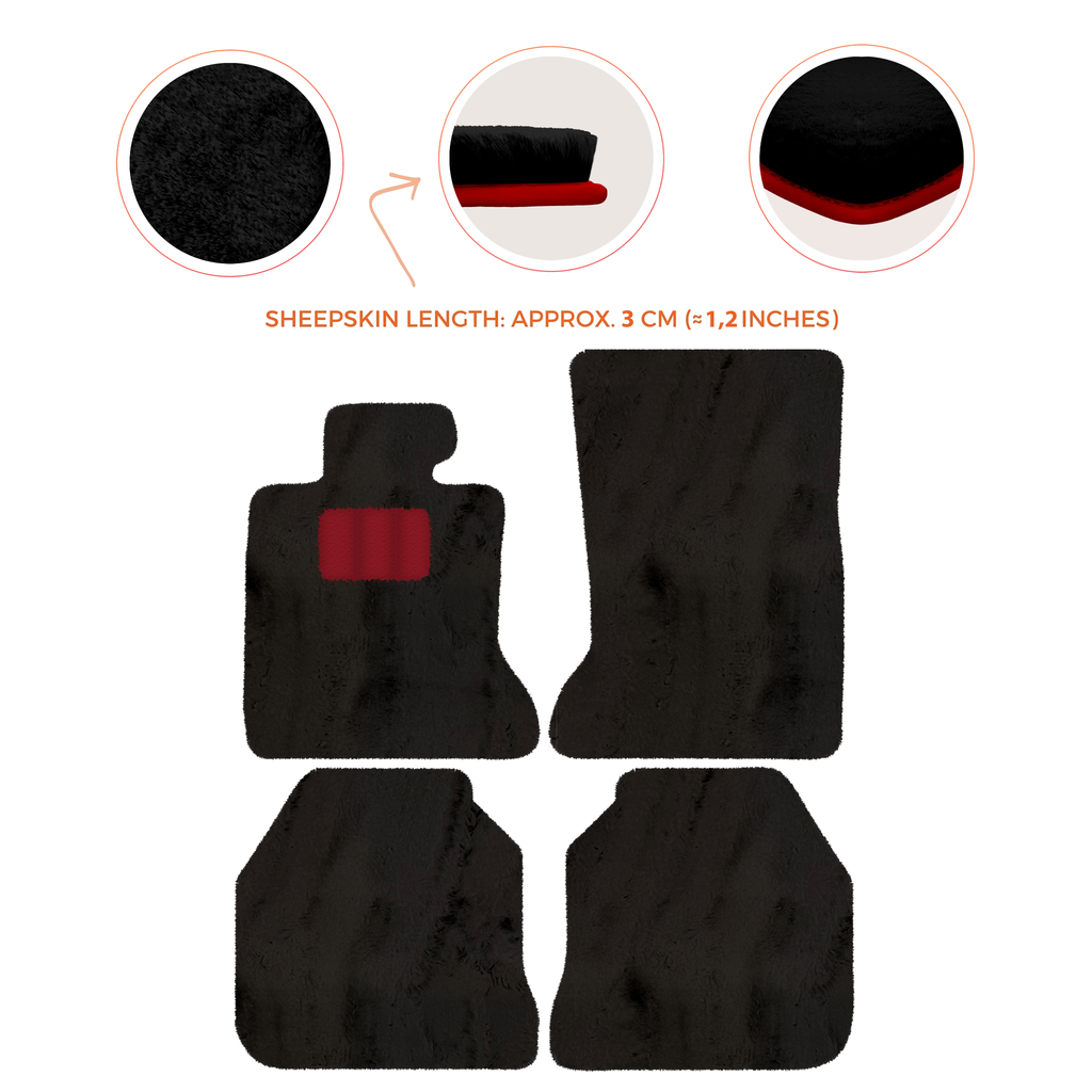 Rolls-Royce Ghost Series I RR2 (2010-2014) Sedan - Sheepskin Length, Various Color Options Custom Fit Premium Velour Floor Mats