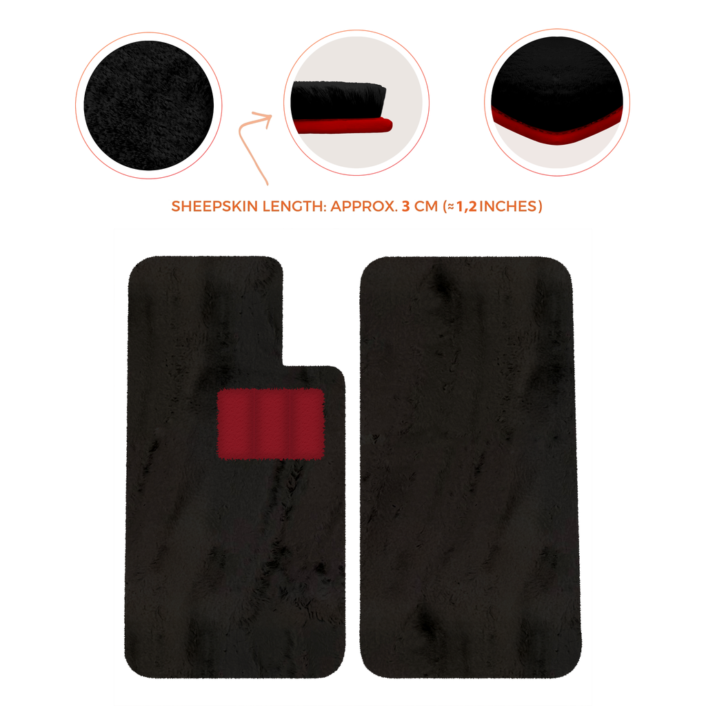 Aston Martin V8 Virage (1989-1995) Coupe - Sheepskin Length, Various Color Options Custom Fit Premium Velour Floor Mats