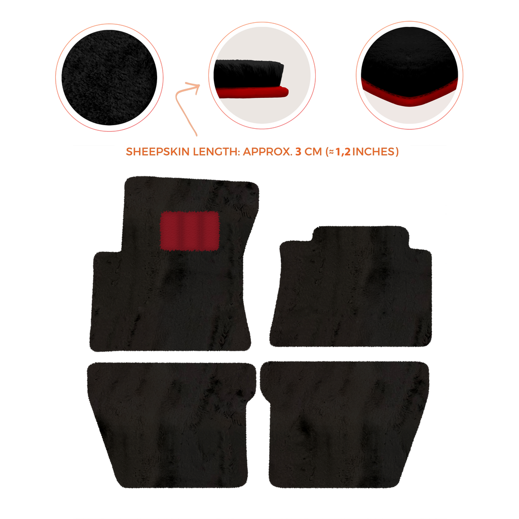 Bentley Mulsanne (2010â€“2020) - Sheepskin Length, Various Color Options Custom Fit Premium Velour Floor Mats