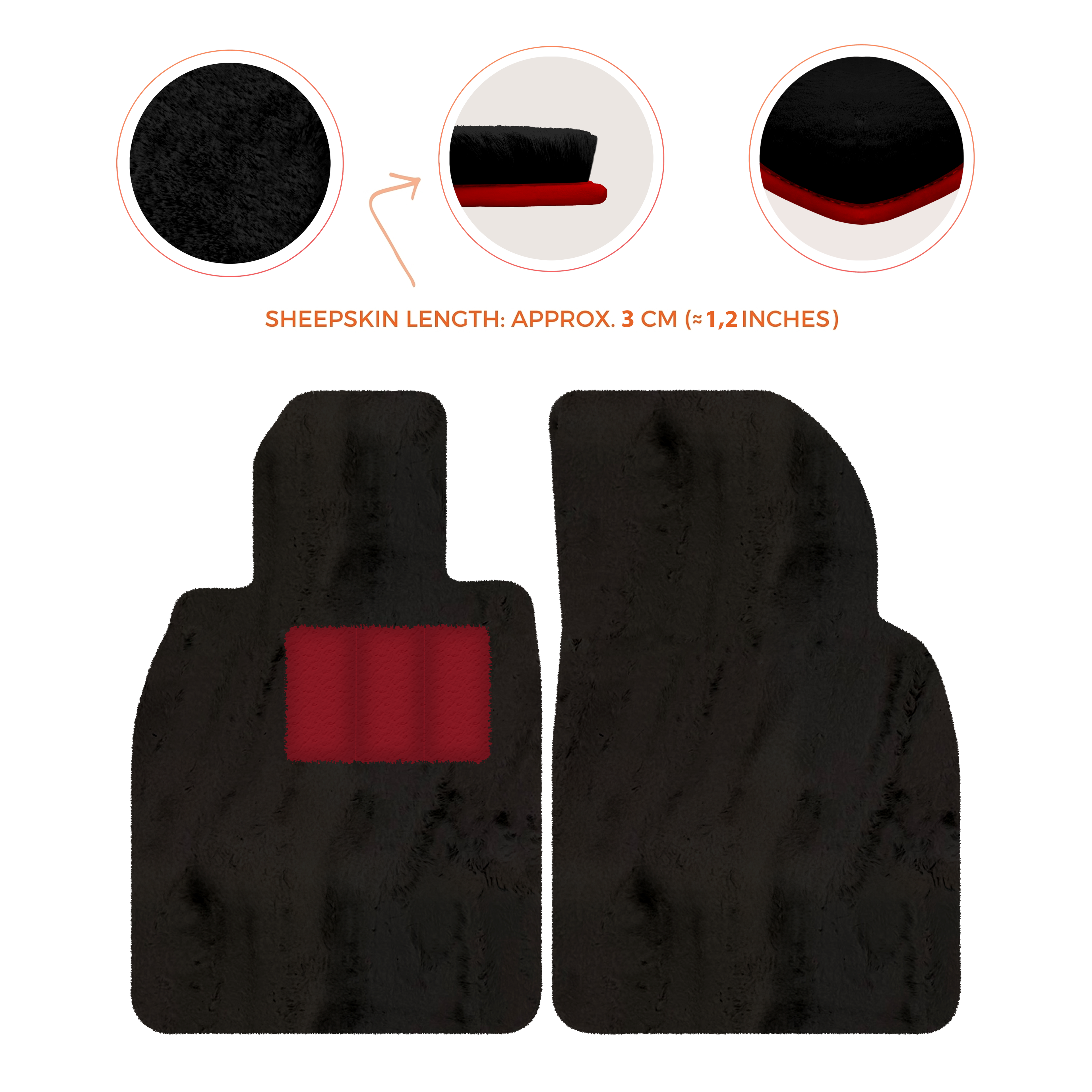 Porsche 718 Boxster (2016-2023) - Sheepskin Length, Various Color Options Custom Fit Premium Velour Floor Mats
