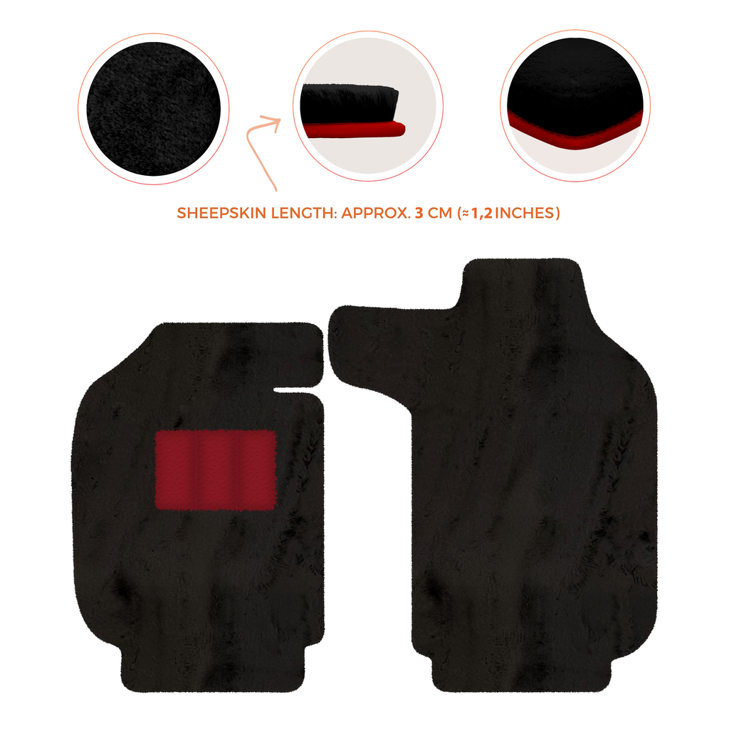 Porsche 911 SC (1978-1984) - Sheepskin Length, Various Color Options Custom Fit Premium Velour Floor Mats