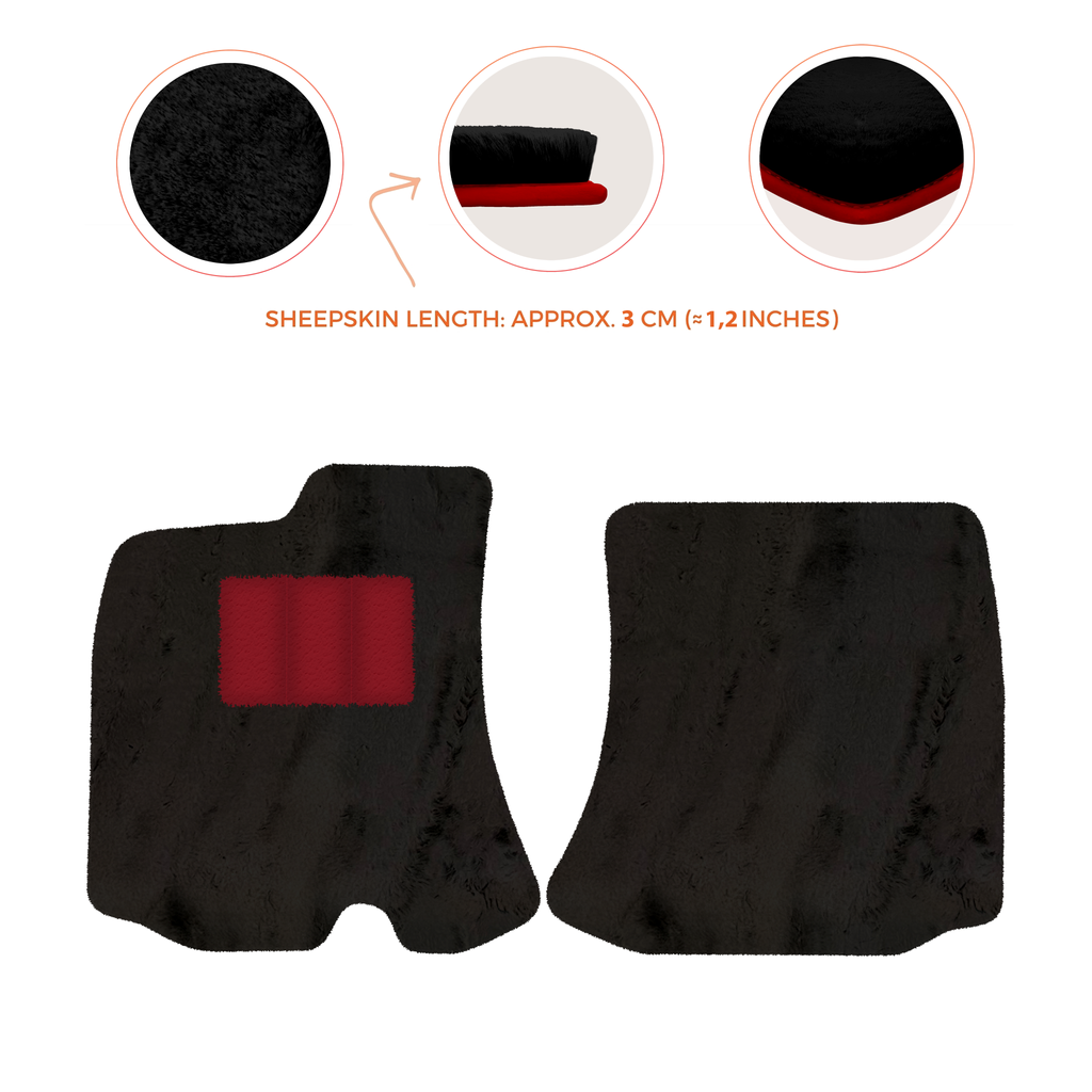 Ferrari Roma (2021-2024) - Sheepskin Length, Various Color Options Custom Fit Premium Velour Floor Mats