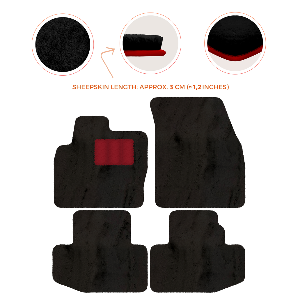 Range Rover Evoque (2016-2024) Convertible - Sheepskin Length, Various Color Options Custom Fit Premium Velour Floor Mats