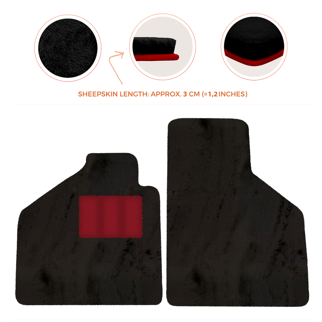 Lamborghini Diablo (1990-2001) - Sheepskin Length, Various Color Options Custom Fit Premium Velour Floor Mats