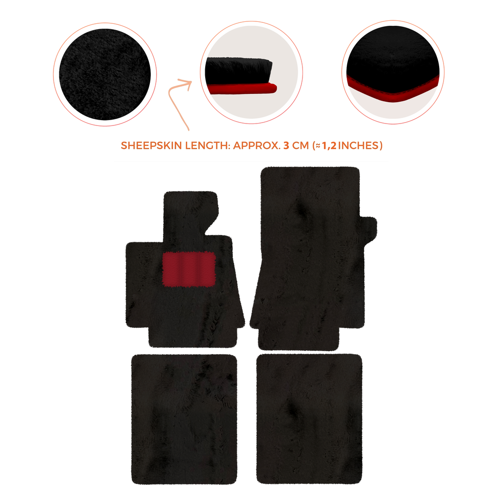 Bentley Arnage T (1998-2009) - Sheepskin Length, Various Color Options Custom Fit Premium Velour Floor Mats