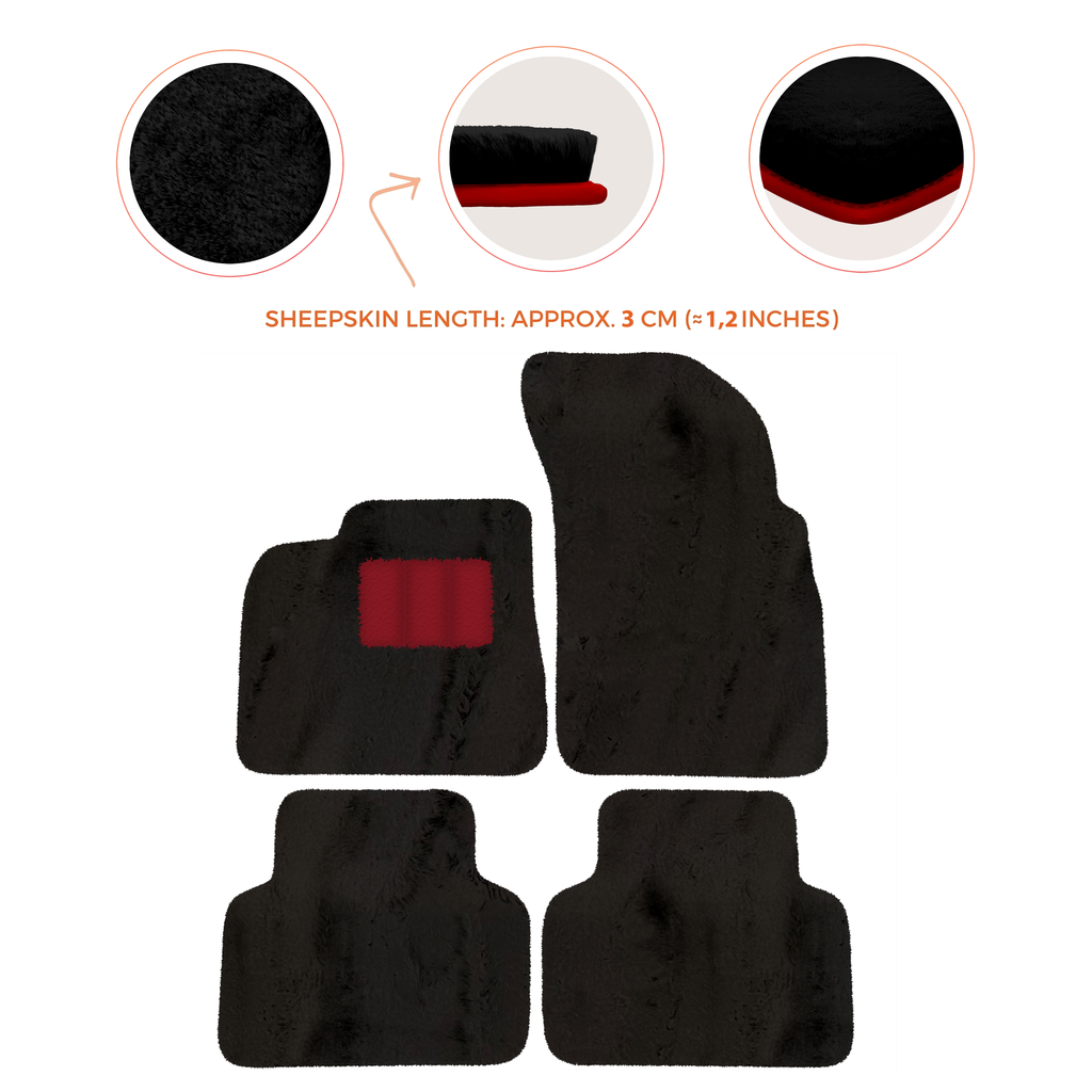 Lamborghini Urus (2018-2026) - Sheepskin Length, Various Color Options Custom Fit Premium Velour Floor Mats