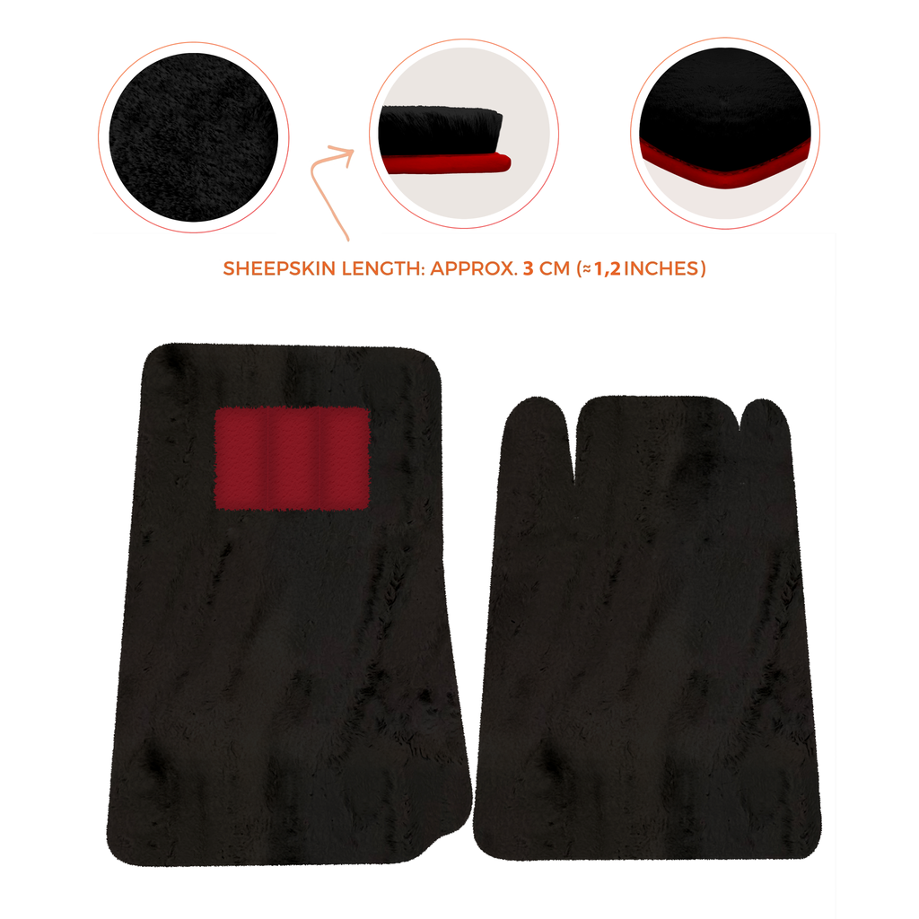 Lamborghini Espada (1968-1978) - Sheepskin Length, Various Color Options Custom Fit Premium Velour Floor Mats
