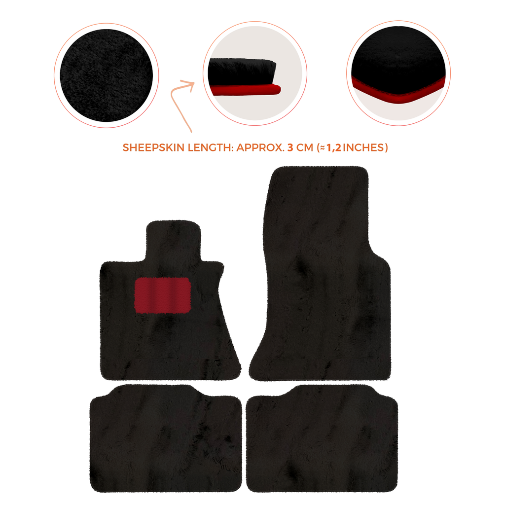 Rolls-Royce Phantom VIII (2017-2024) - Sheepskin Length, Various Color Options Custom Fit Premium Velour Floor Mats