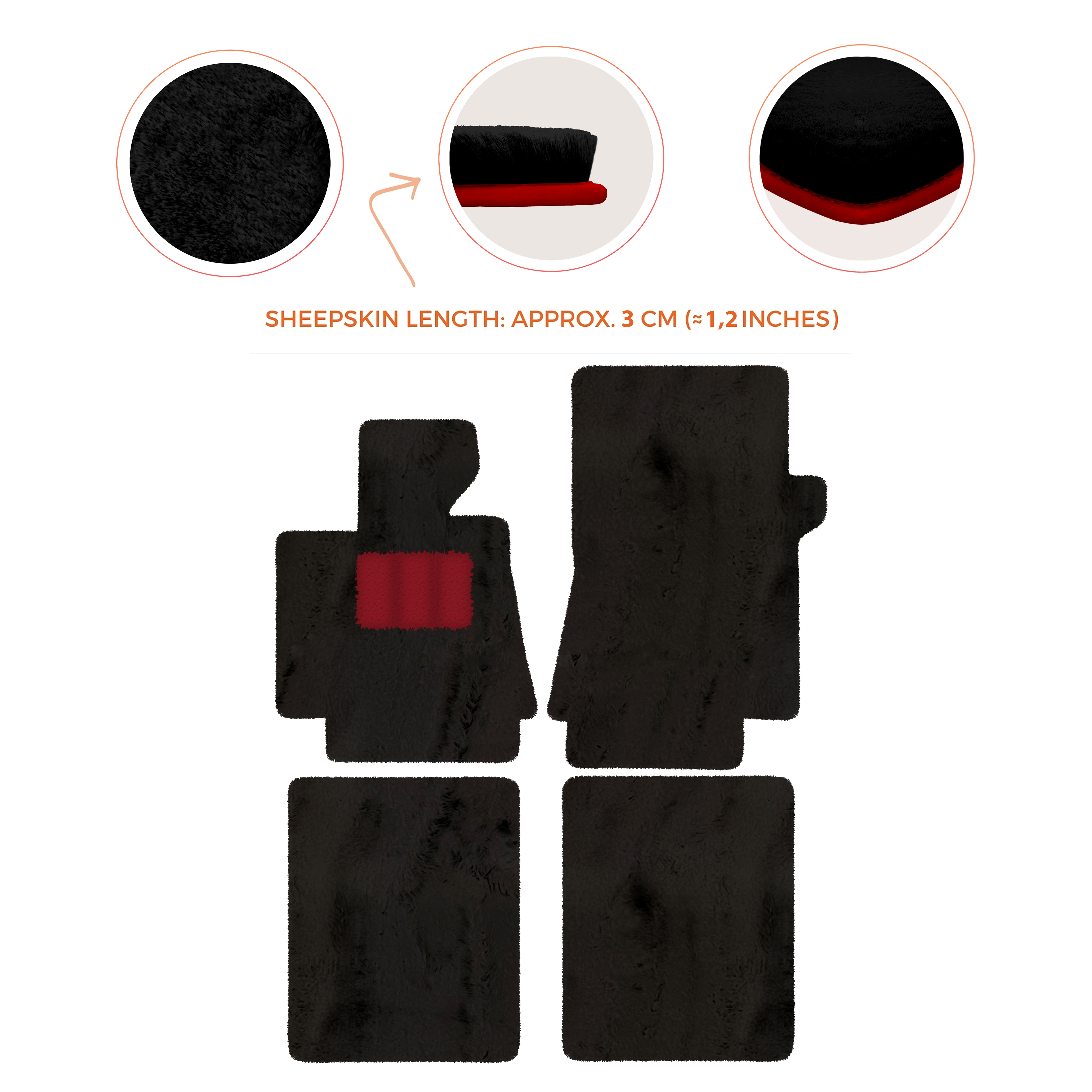 Bentley Arnage T (1998-2009) - Sheepskin Length, Various Color Options Custom Fit Premium Velour Floor Mats