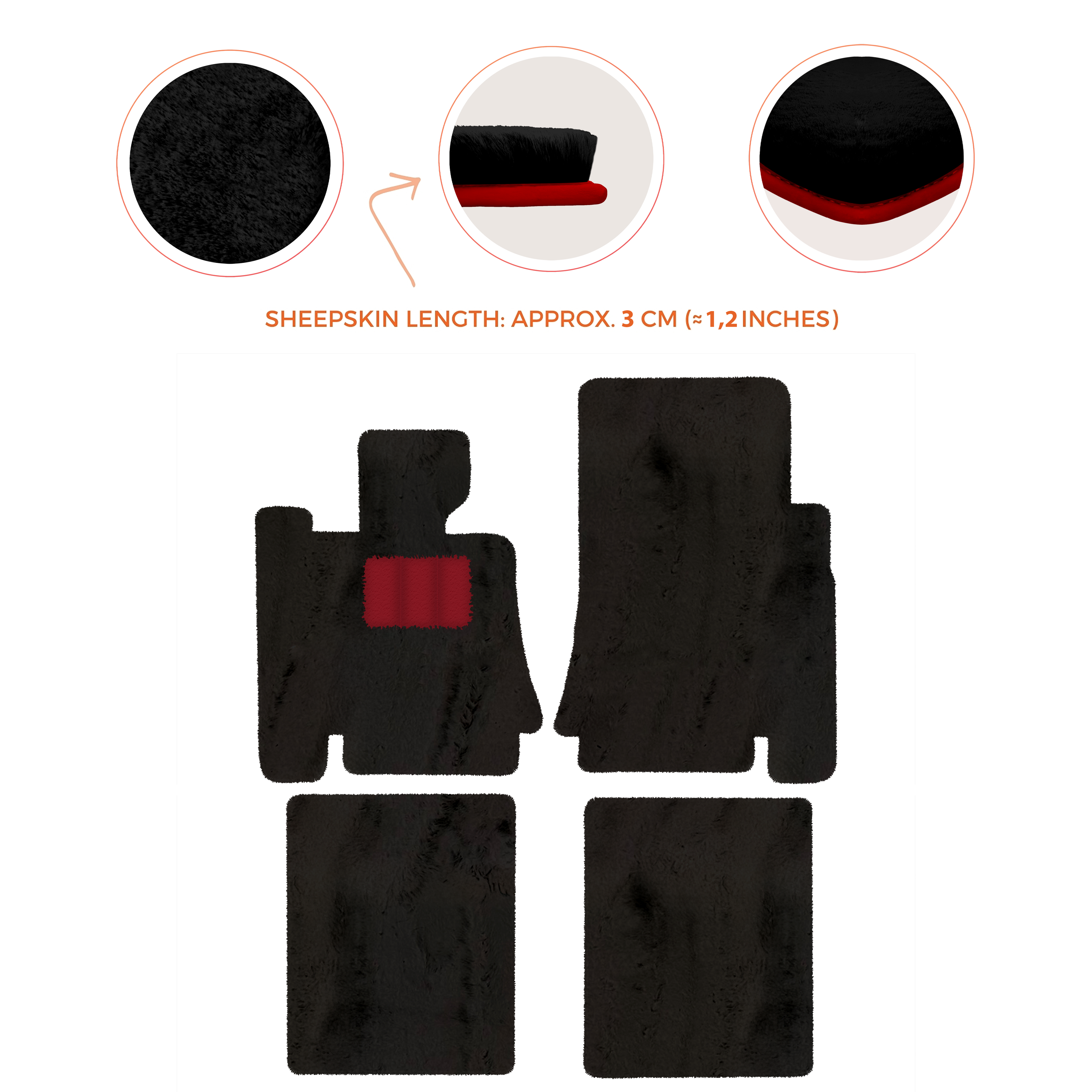 Bentley Arnage Red Label RL (1998-2009) - Sheepskin Length, Various Color Options Custom Fit Premium Velour Floor Mats