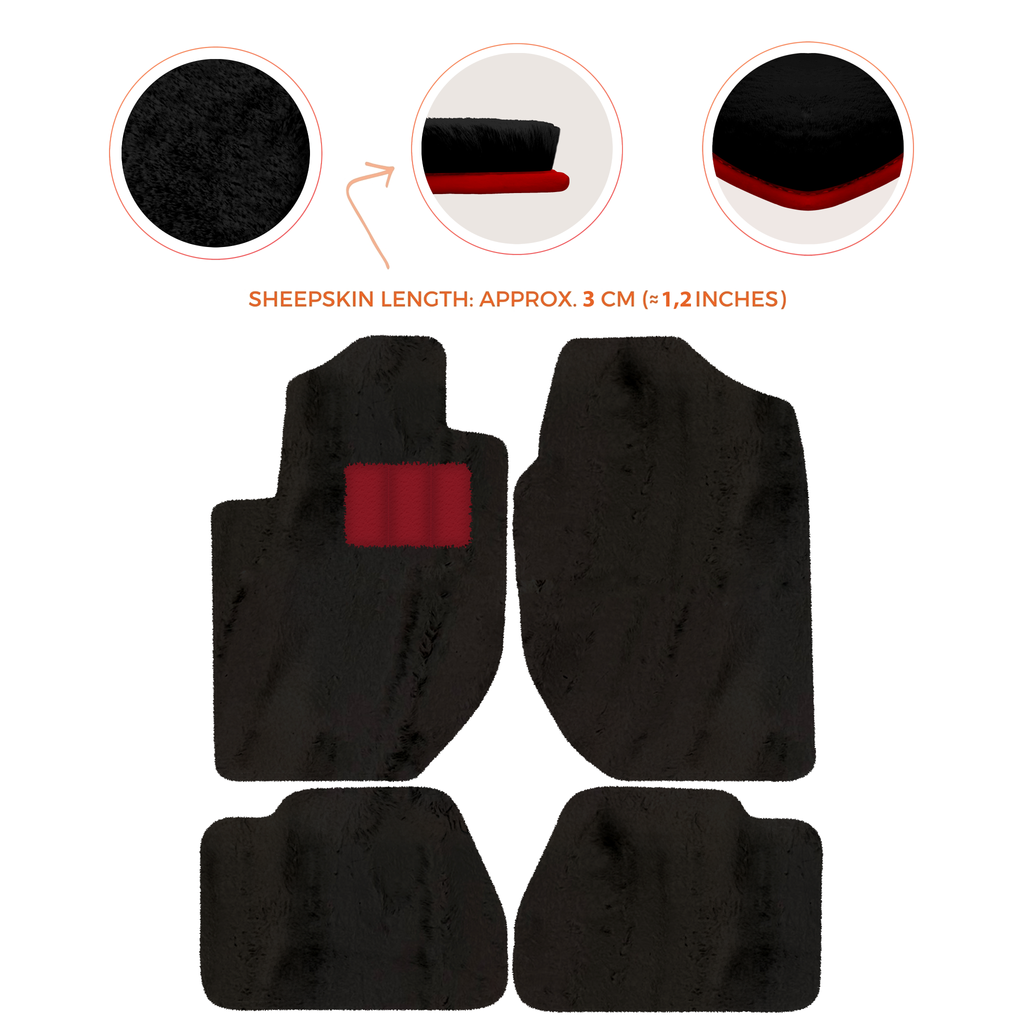 Land Rover Freelander (2003-2007) - Sheepskin Length, Various Color Options Custom Fit Premium Velour Floor Mats