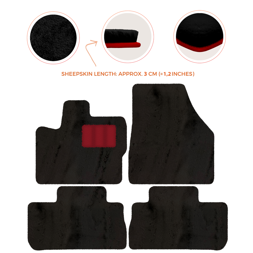 Land Rover Freelander (2007-2012) - Sheepskin Length, Various Color Options Custom Fit Premium Velour Floor Mats
