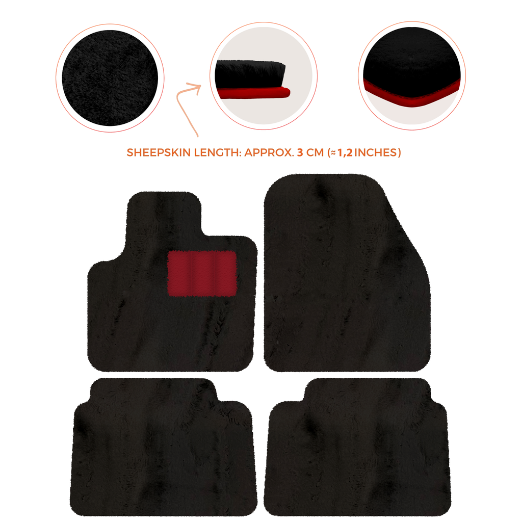 Land Rover Discovery Sport (2019-2026) - Sheepskin Length, Various Color Options Custom Fit Premium Velour Floor Mats