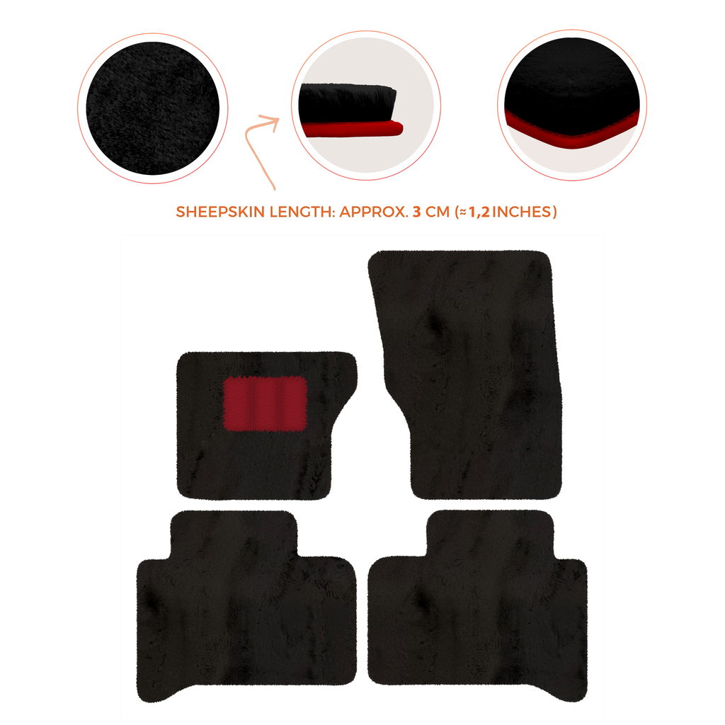 Range Rover Sport (2013-2022) - Sheepskin Length, Various Color Options Custom Fit Premium Velour Floor Mats