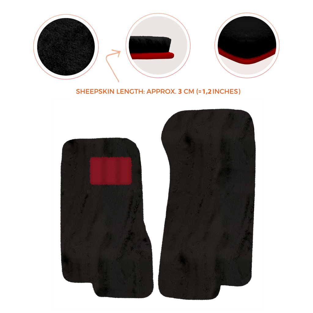 Aston Martin V8 Coupe Special (1996-2000) - Sheepskin Length, Various Color Options Custom Fit Premium Velour Floor Mats
