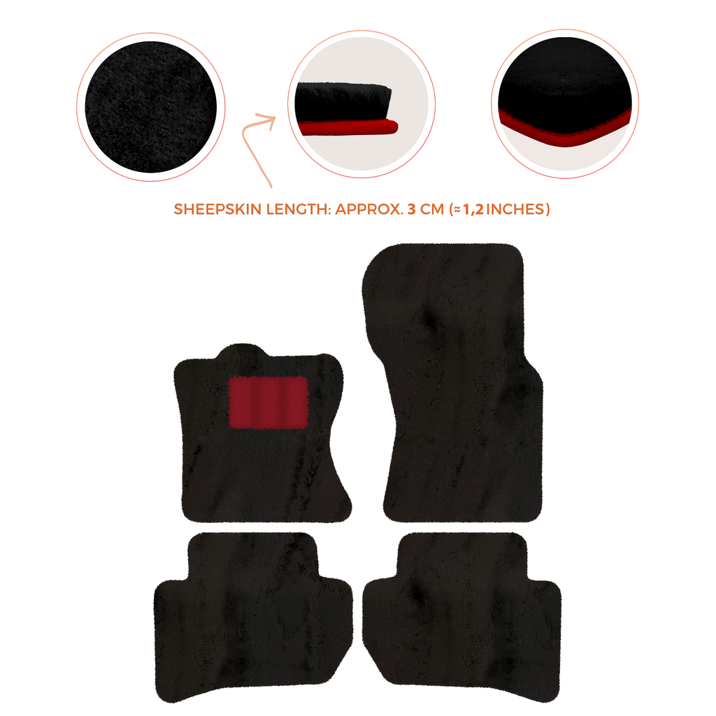 Range Rover Velar (2017-2024) - Sheepskin Length, Various Color Options Custom Fit Premium Velour Floor Mats
