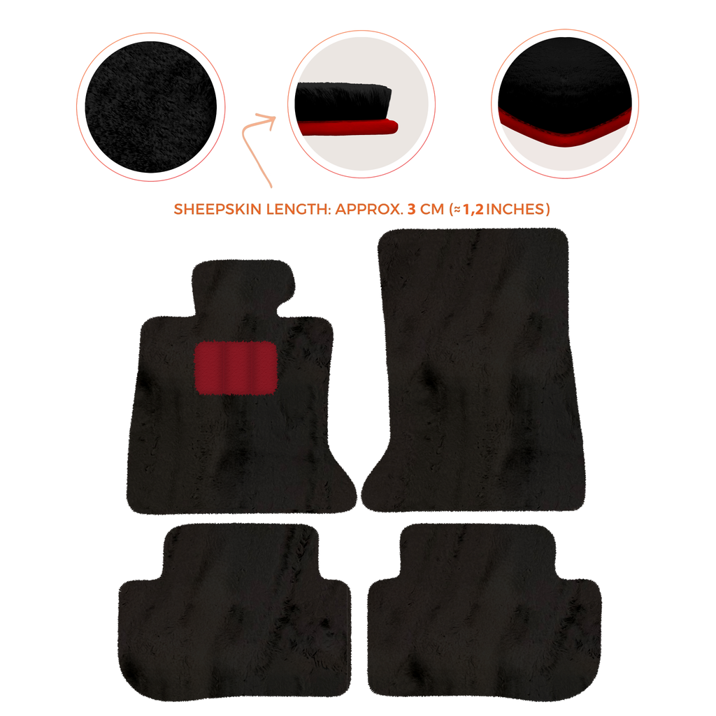 Rolls-Royce RR2 Wraith (2013-2023) Coupe - Sheepskin Length, Various Color Options Custom Fit Premium Velour Floor Mats