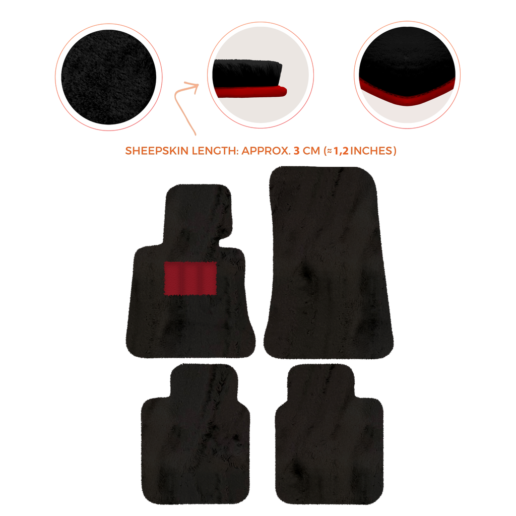 Rolls-Royce Phantom Drophead Coupe (2007-2016) - Sheepskin Length, Various Color Options Custom Fit Premium Velour Floor Mats