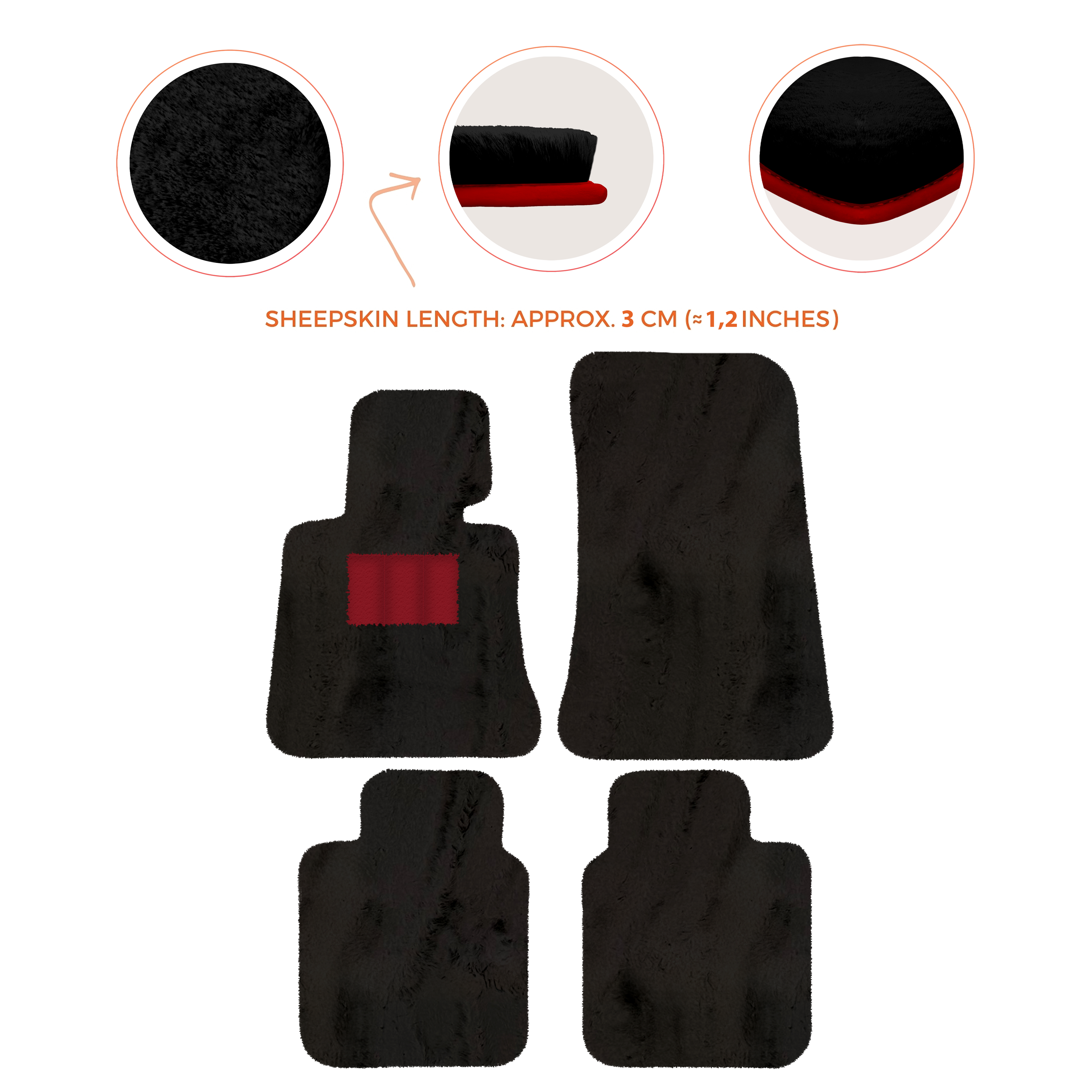 Rolls-Royce Phantom Drophead Coupe (2007-2016) - Sheepskin Length, Various Color Options Custom Fit Premium Velour Floor Mats