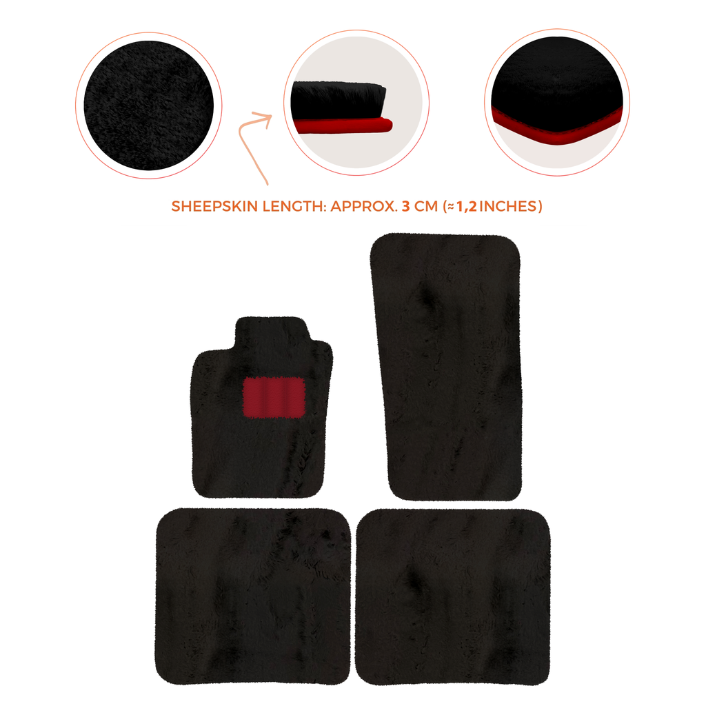 Bentley Flying Spur (2019-2023) - Sheepskin Length, Various Color Options Custom Fit Premium Velour Floor Mats