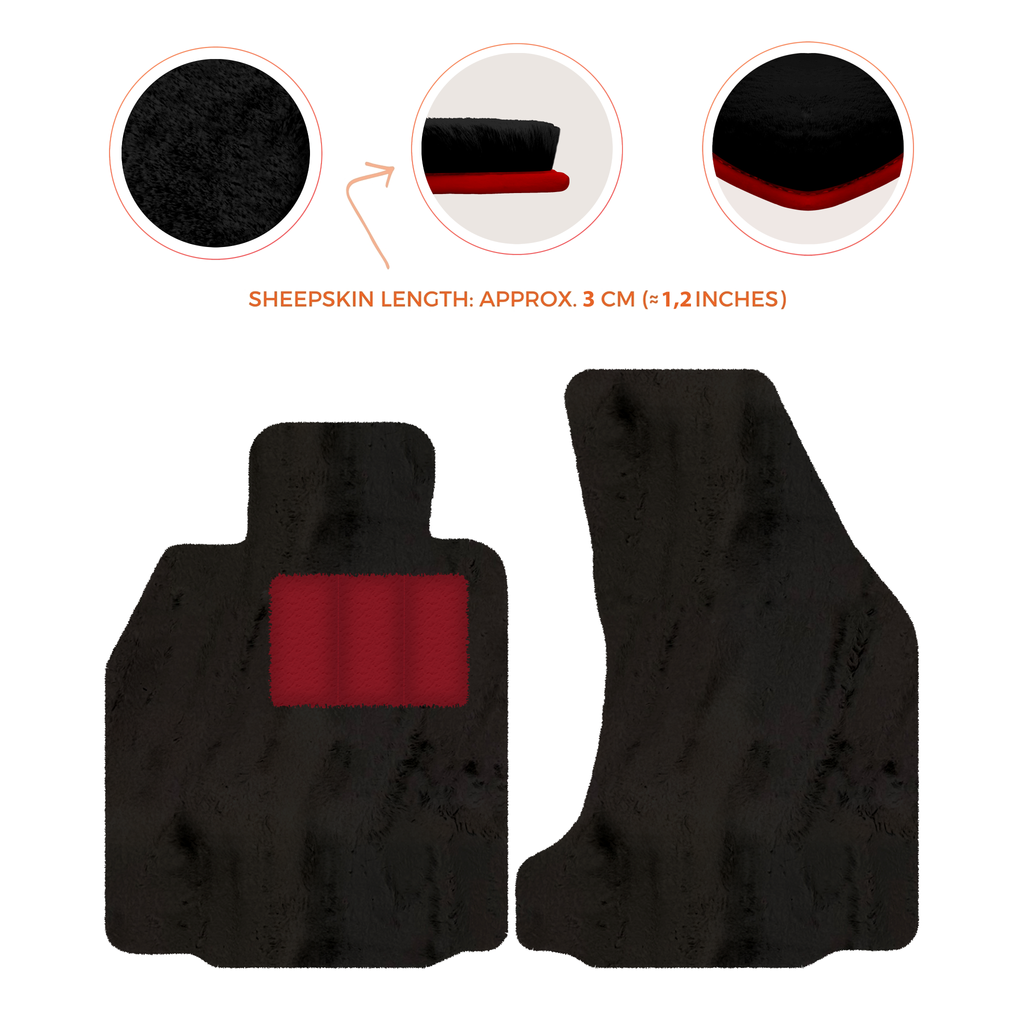 Porsche 987 Boxster (2005-2012) - Sheepskin Length, Various Color Options Custom Fit Premium Velour Floor Mats