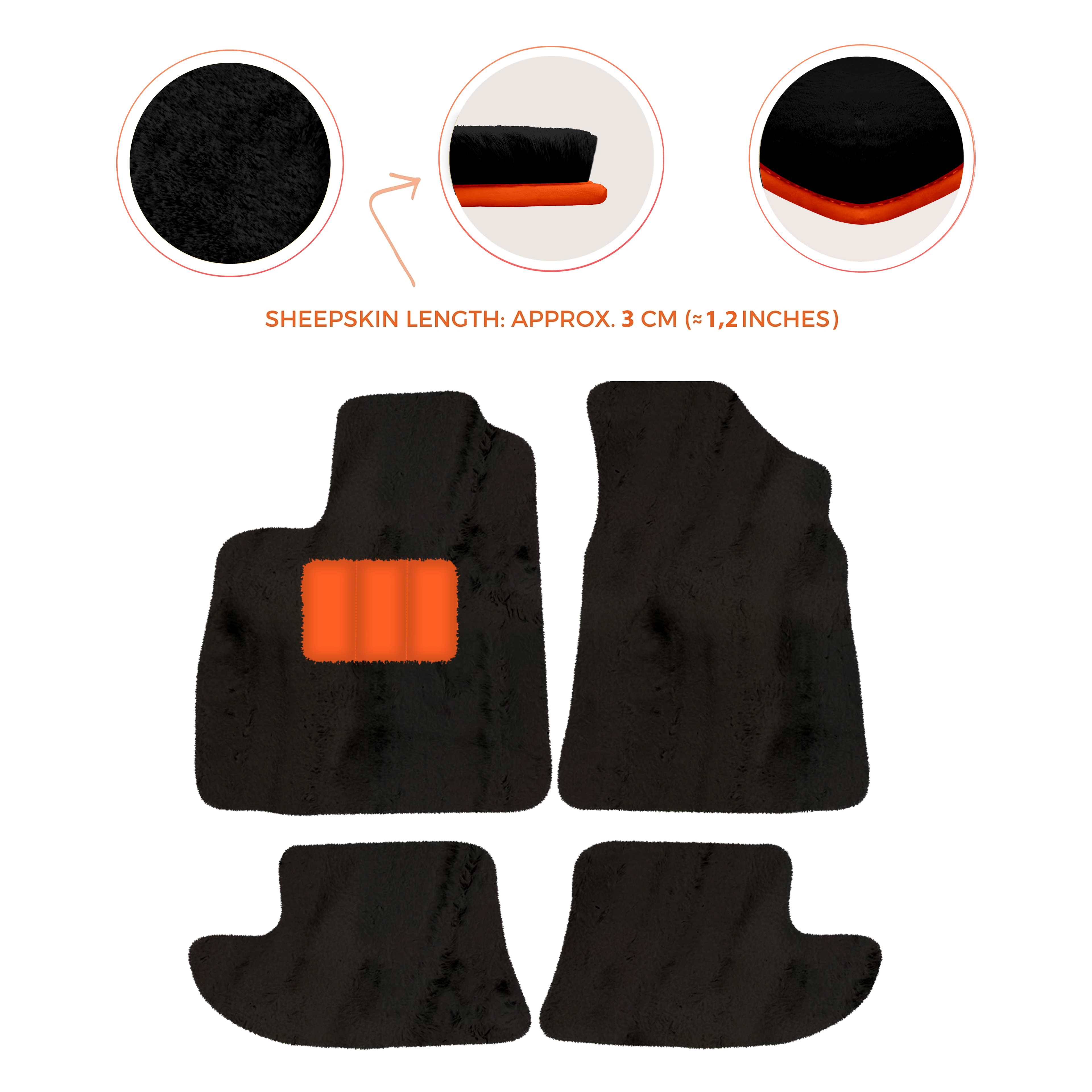 Bentley Continental GT (2011â€“2018) - Sheepskin Length, Various Color Options Custom Fit Premium Velour Floor Mats