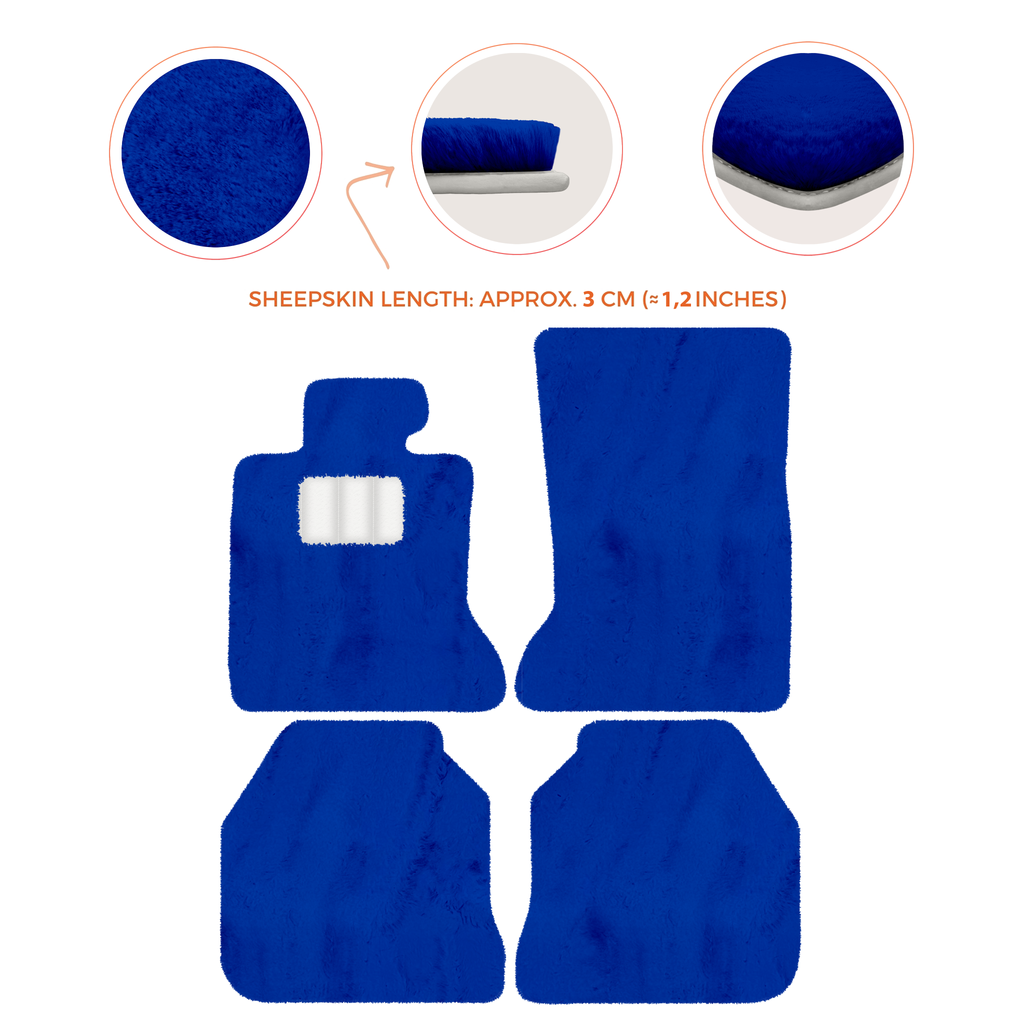 Rolls-Royce Ghost Series I RR2 (2010-2014) Sedan - Sheepskin Length, Various Color Options Custom Fit Premium Velour Floor Mats