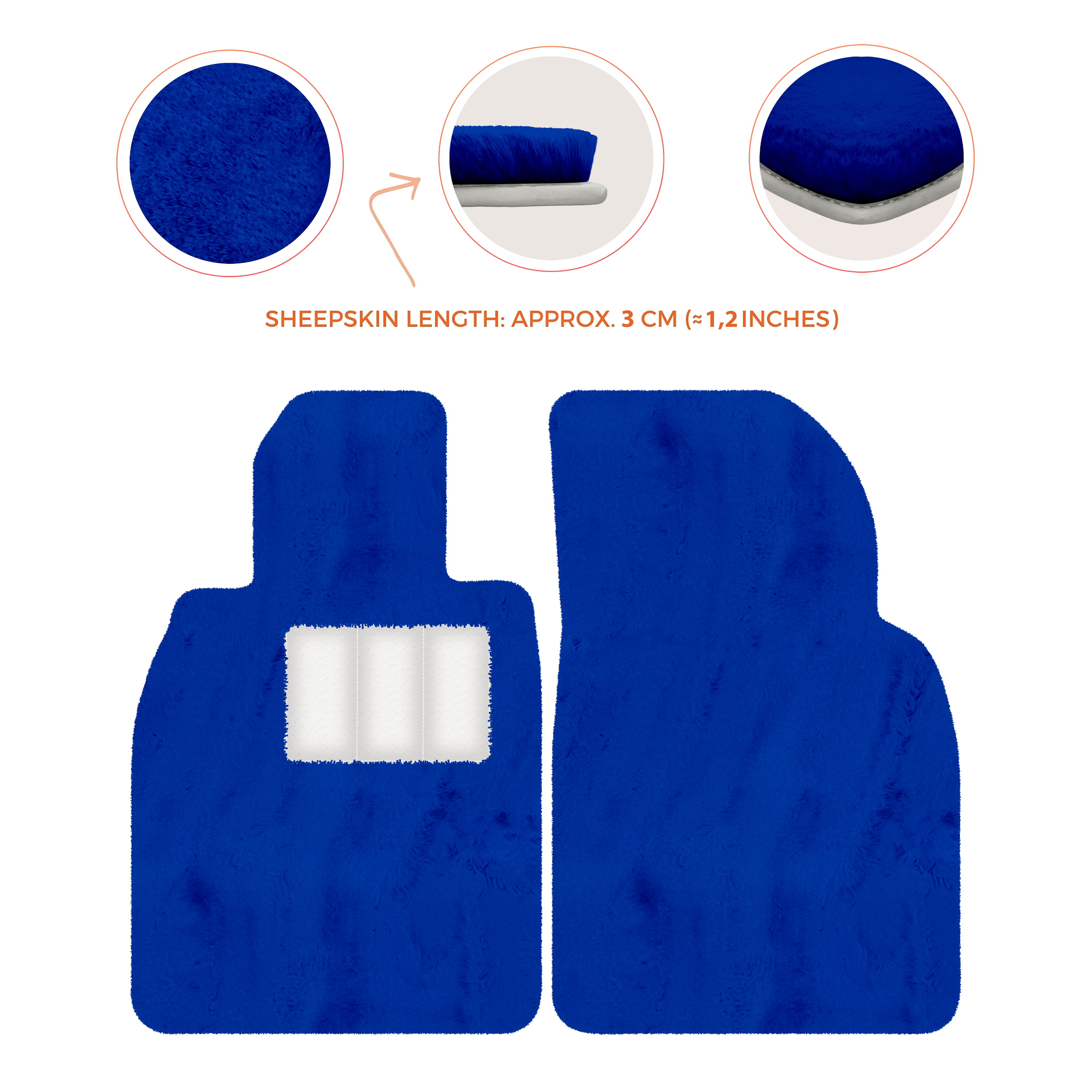 Porsche 718 Boxster (2016-2023) - Sheepskin Length, Various Color Options Custom Fit Premium Velour Floor Mats