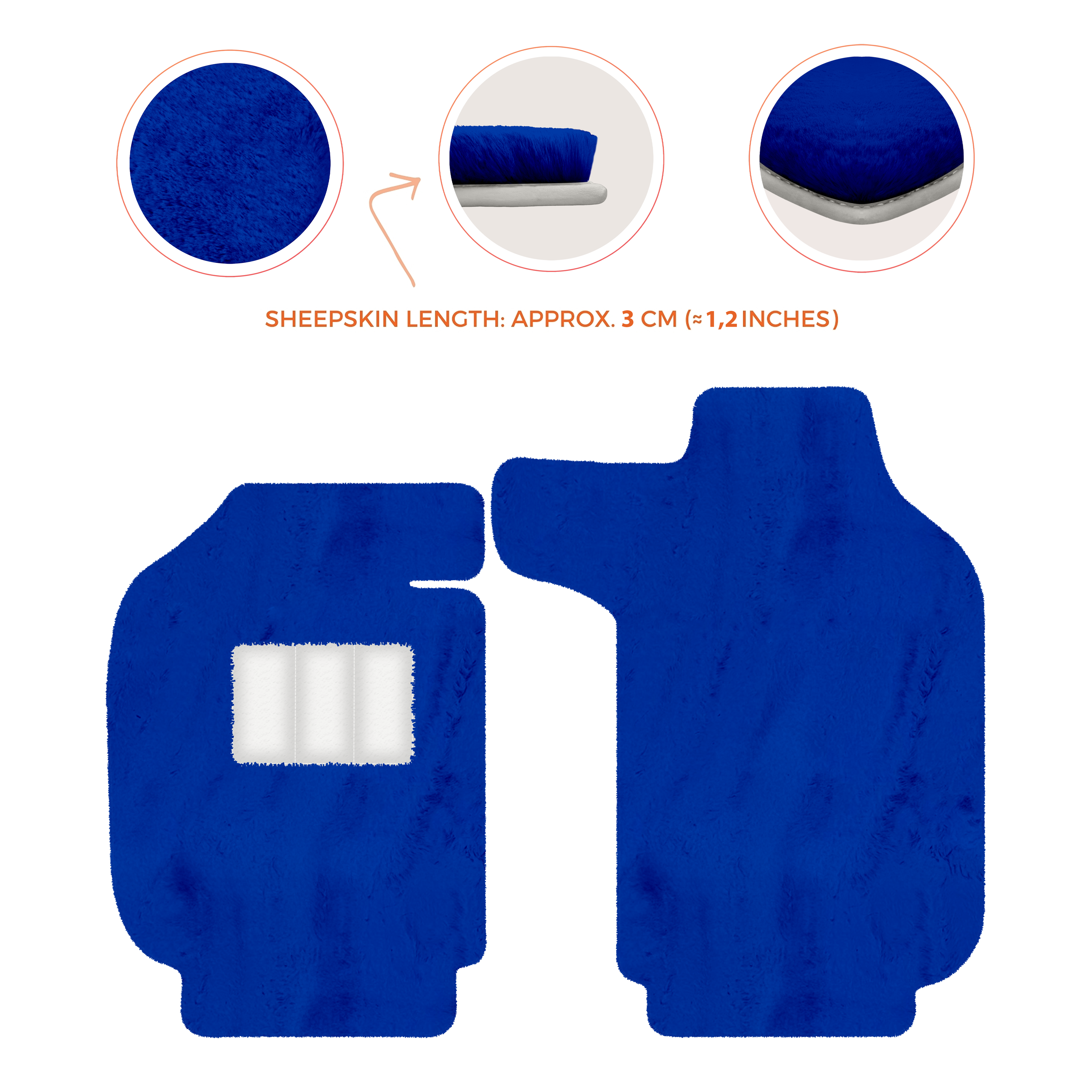 Porsche 911 SC (1978-1984) - Sheepskin Length, Various Color Options Custom Fit Premium Velour Floor Mats