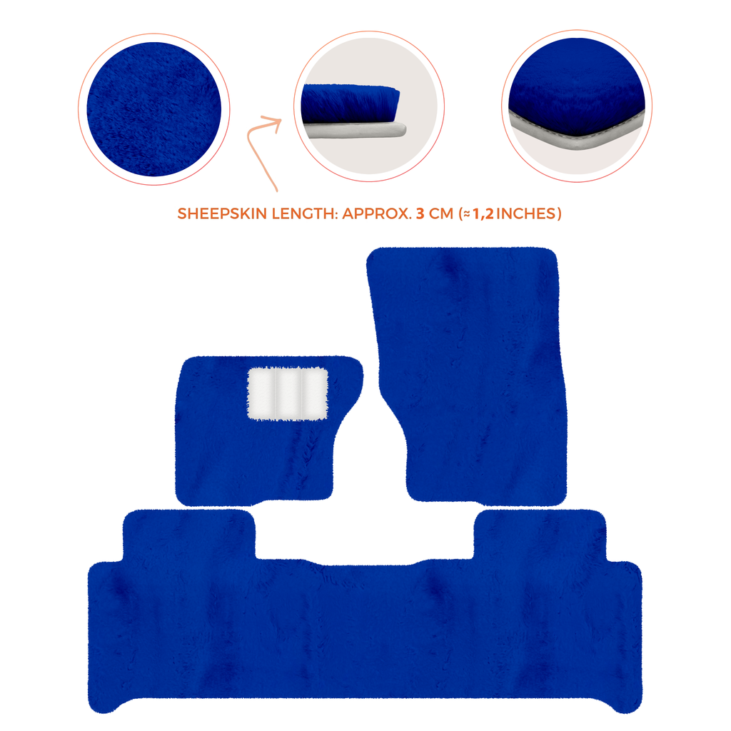 Land Rover Discovery 5-7 Seater (2017-2026) - Sheepskin Length, Various Color Options Custom Fit Premium Velour Floor Mats