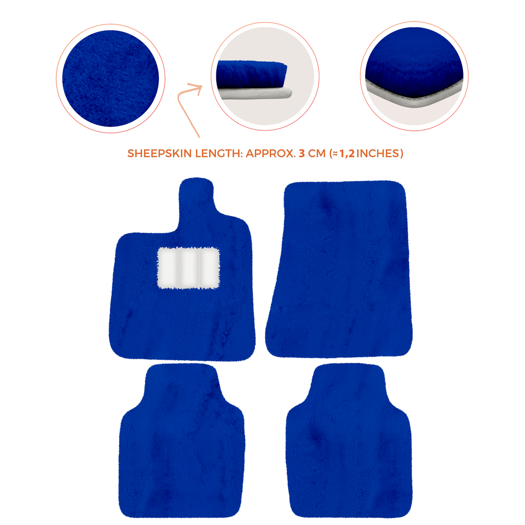 Ferrari Purosangue (2023-2024) - Sheepskin Length, Various Color Options Custom Fit Premium Velour Floor Mats