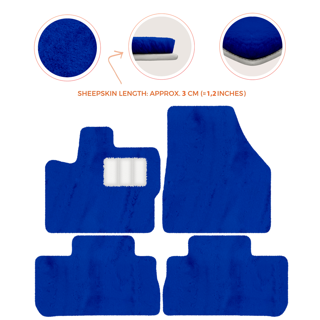Land Rover Freelander (2007-2012) - Sheepskin Length, Various Color Options Custom Fit Premium Velour Floor Mats