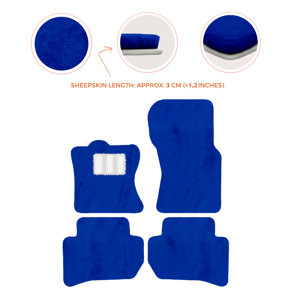 Range Rover Velar (2017-2024) - Sheepskin Length, Various Color Options Custom Fit Premium Velour Floor Mats