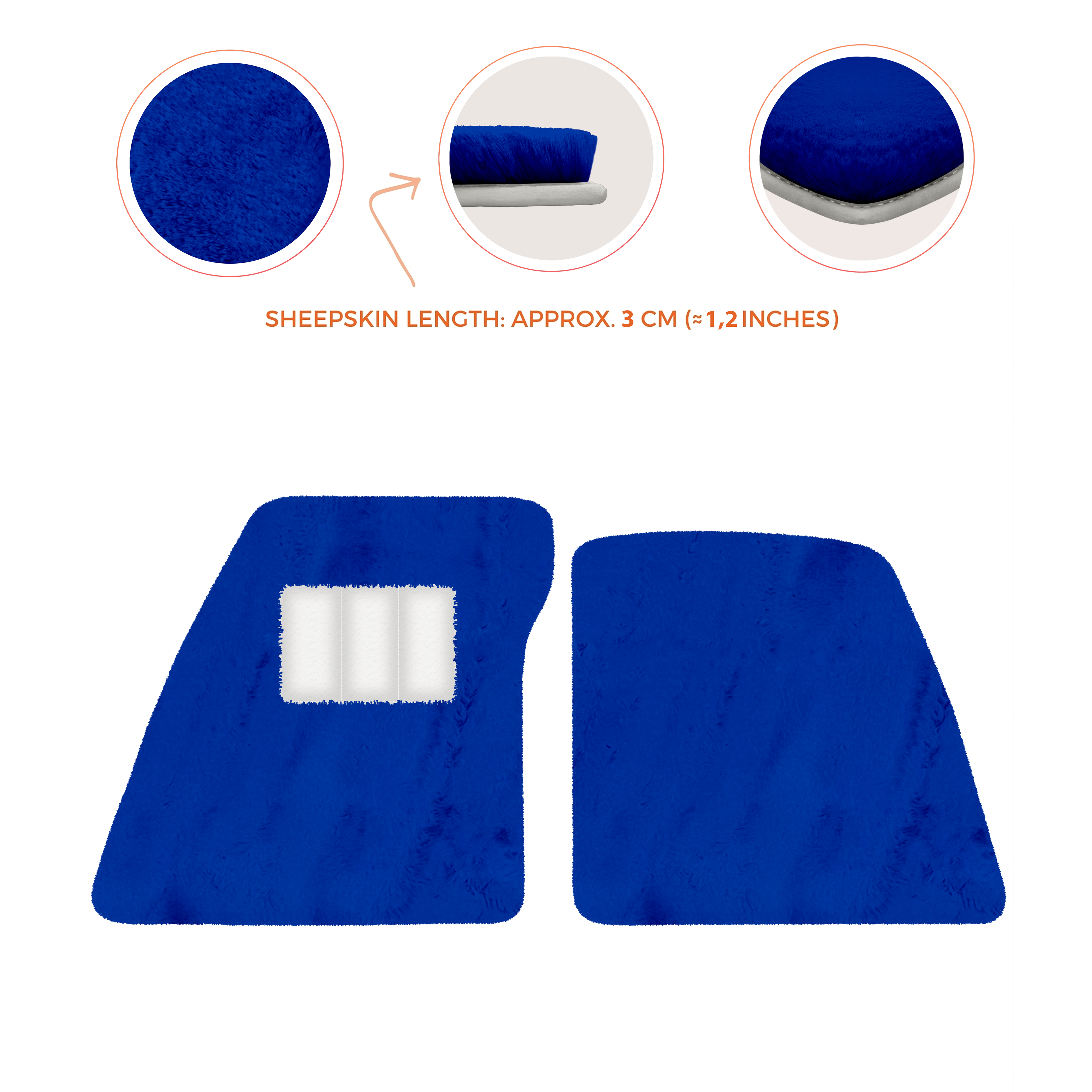 Ferrari 296 GTS (2022-2025) - Sheepskin Length, Various Color Options Custom Fit Premium Velour Floor Mats