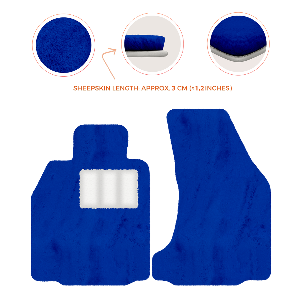 Porsche 987 Boxster (2005-2012) - Sheepskin Length, Various Color Options Custom Fit Premium Velour Floor Mats
