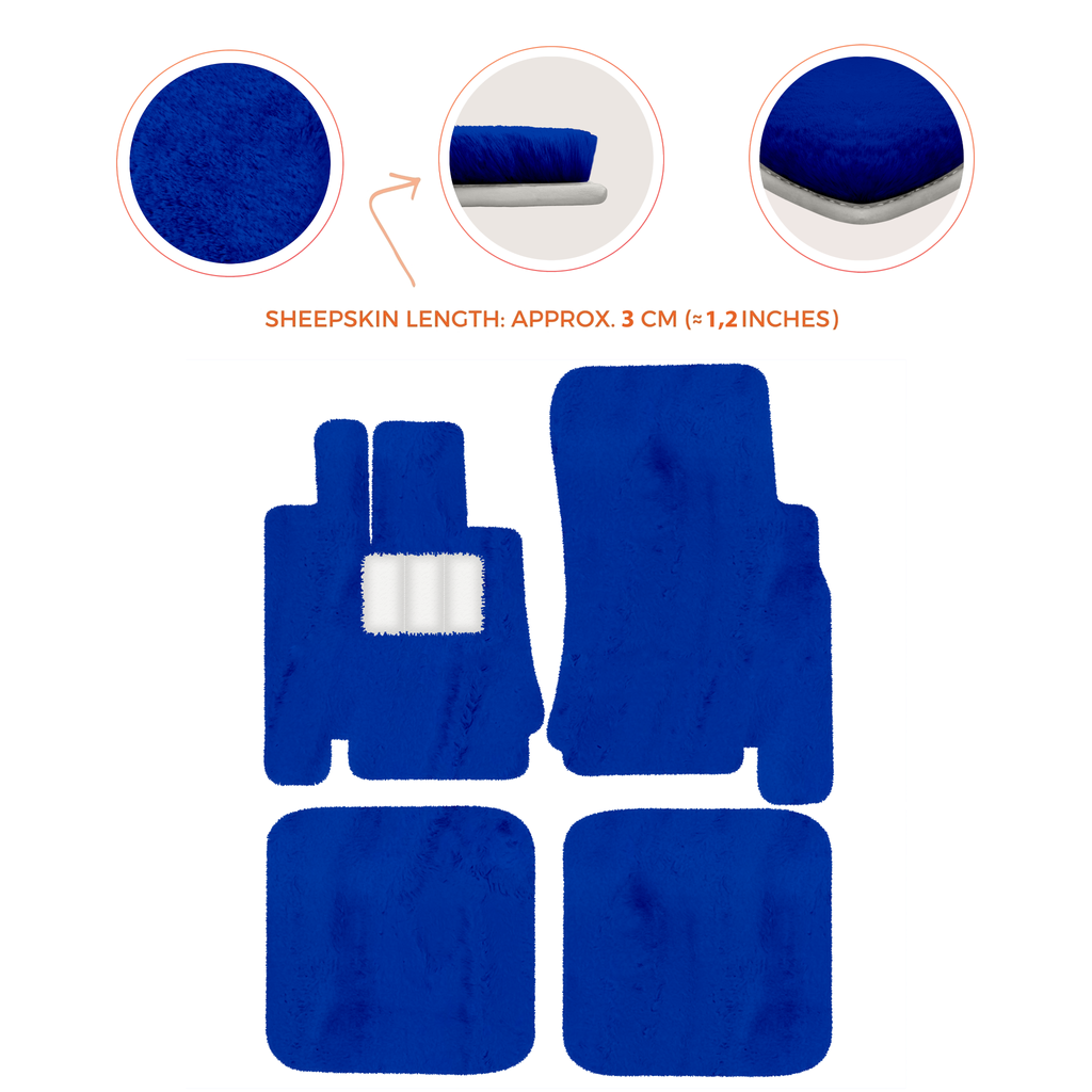 Bentley Arnage Green Label (1998-2009) - Sheepskin Length, Various Color Options Custom Fit Premium Velour Floor Mats