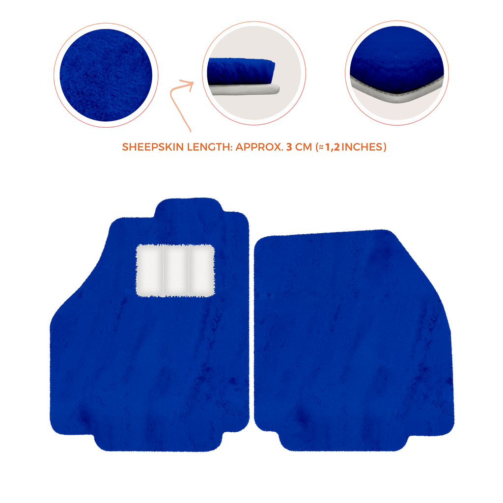 Ferrari 488 Spider (2016-2022) - Sheepskin Length, Various Color Options Custom Fit Premium Velour Floor Mats