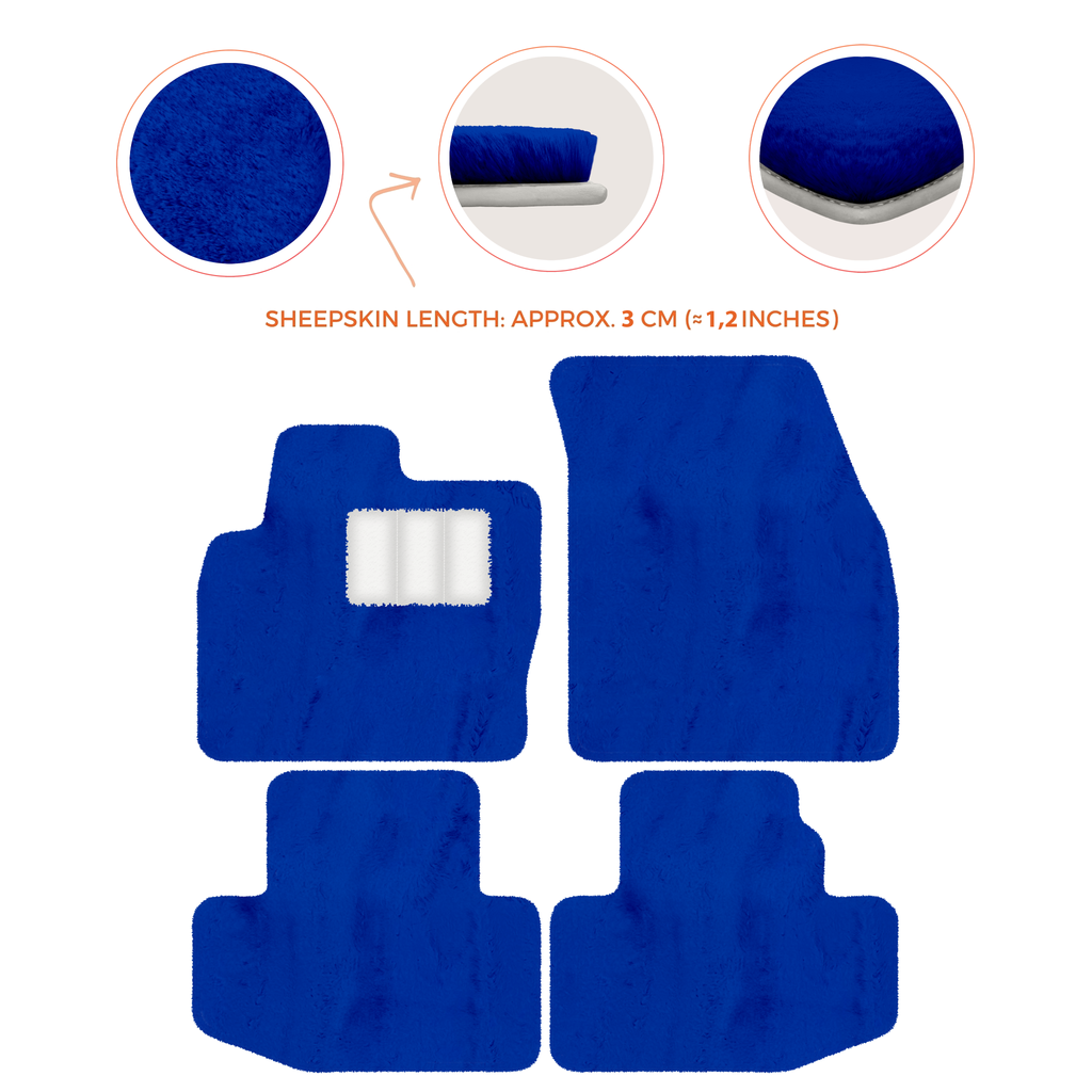 Range Rover Evoque (2016-2024) Convertible - Sheepskin Length, Various Color Options Custom Fit Premium Velour Floor Mats
