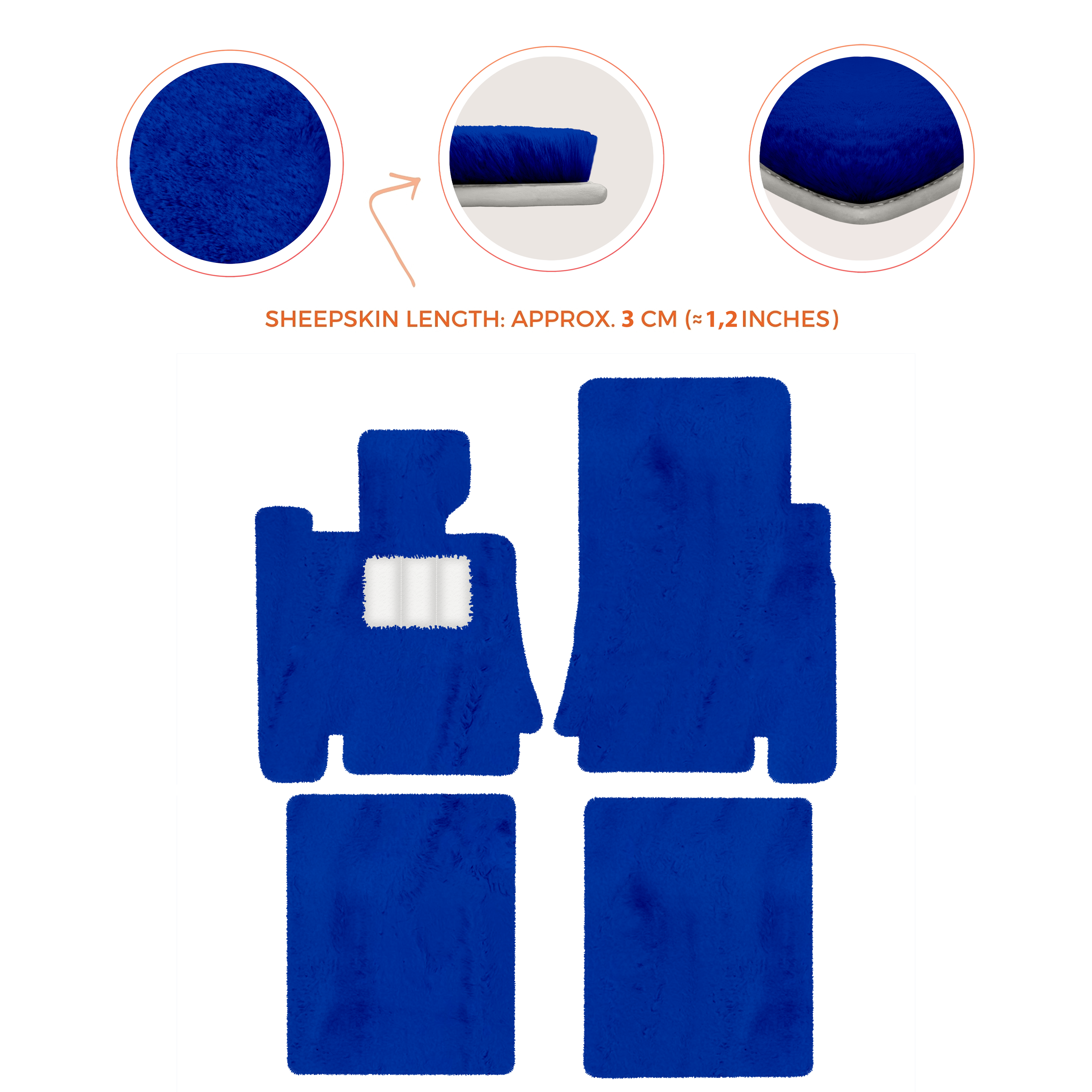 Bentley Arnage Red Label RL (1998-2009) - Sheepskin Length, Various Color Options Custom Fit Premium Velour Floor Mats